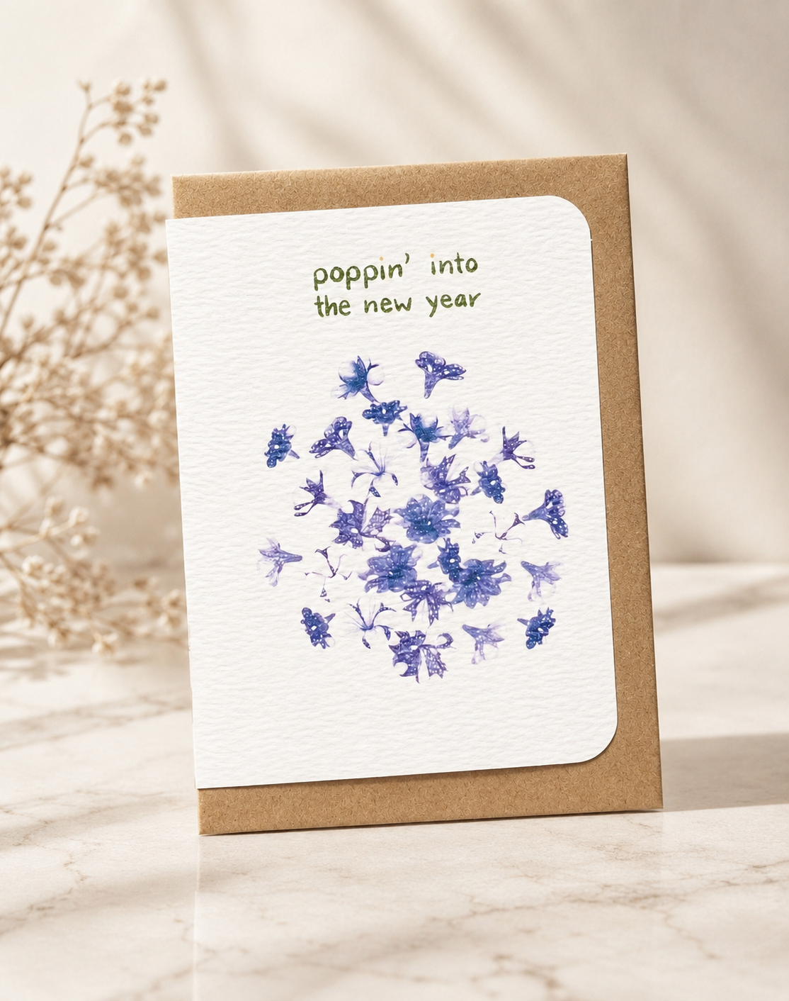 Elegant petunia floral cards