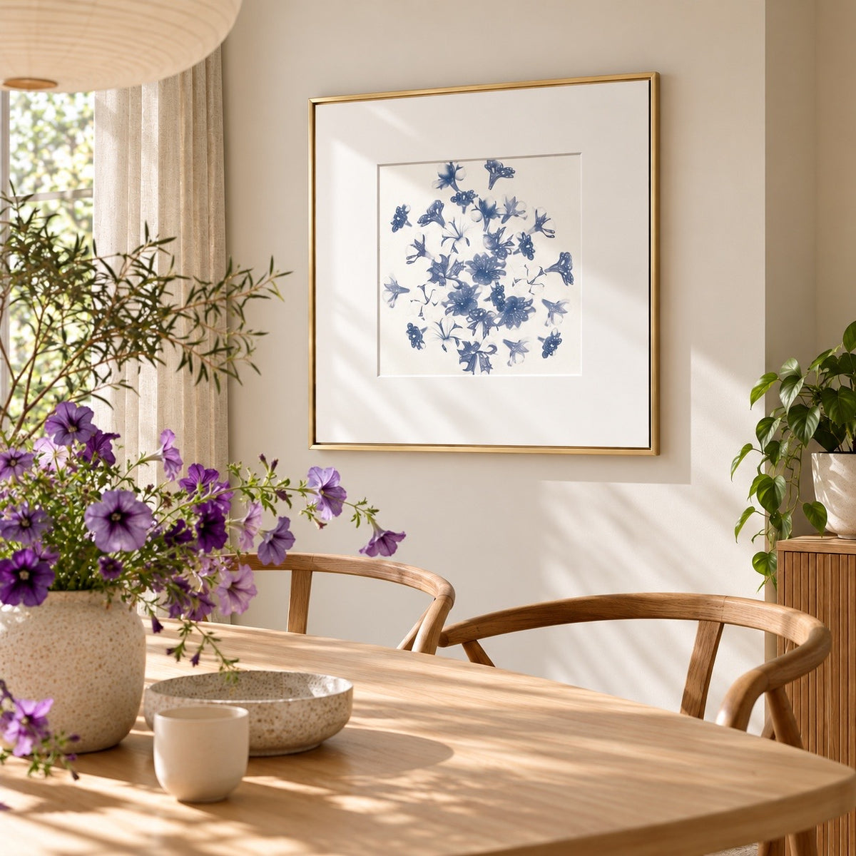 Beautiful petunia floral art prints