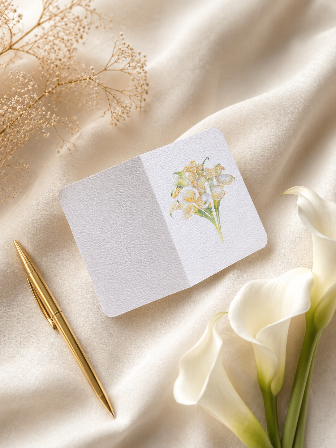 Elegant calla lilies cards