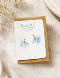Whimsical fuchsia floral cards