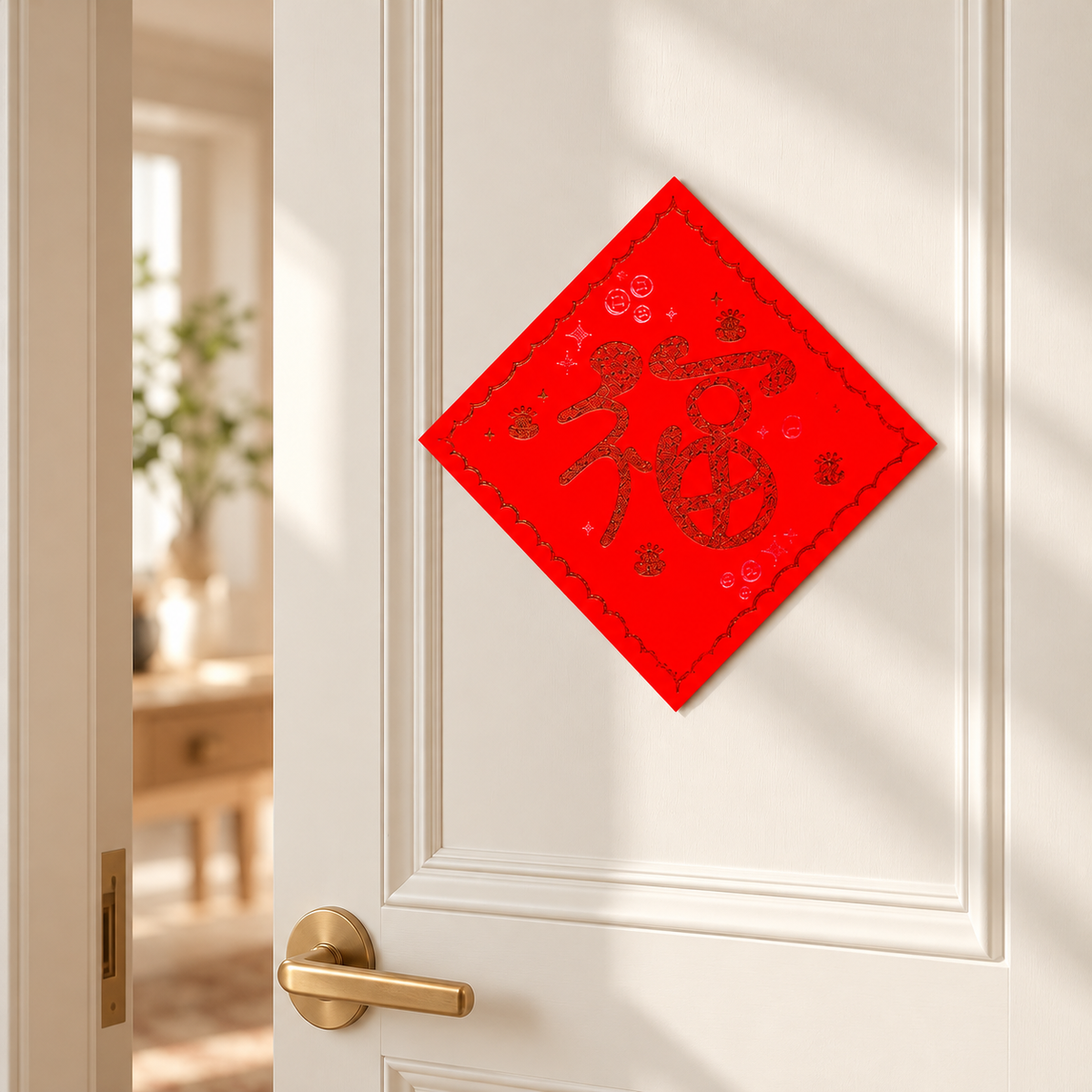 Red Chinese new year paper decoration 